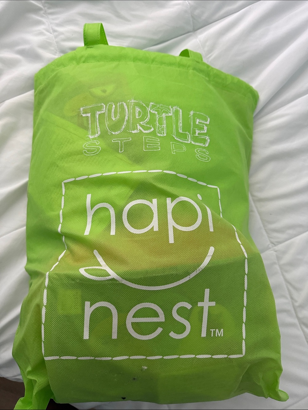 Hapi Nest Turtle Steps Travel Bag - Lime Green